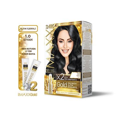 Maxx Deluxe Golden Beauty Hair Color 1.0 Black