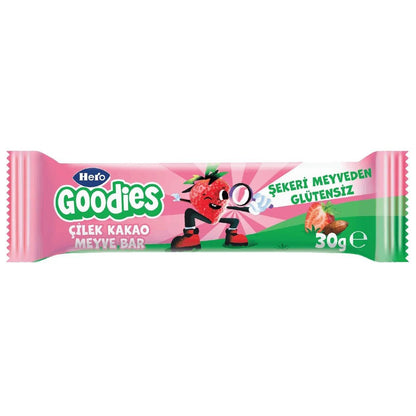 Hero Goodies Strawberry Cocoa Fruit Bar Healthy Snack 30g