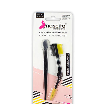 Nascita Eyebrow Shaping Set for Precision Grooming - 2-Piece