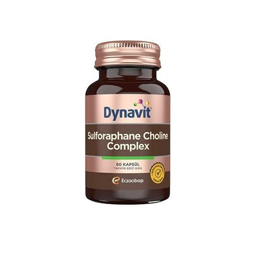 Dynavit Sulforaphane Choline Complex 60 Capsules - Liver Support Supplement with Silimarin, Choline, Broccoli & Artichoke Extract