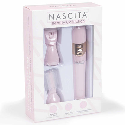 Nascita 3-in-1 Personal Grooming Kit - USB Rechargeable, Waterproof Facial Hair Removal & Shaping Tool