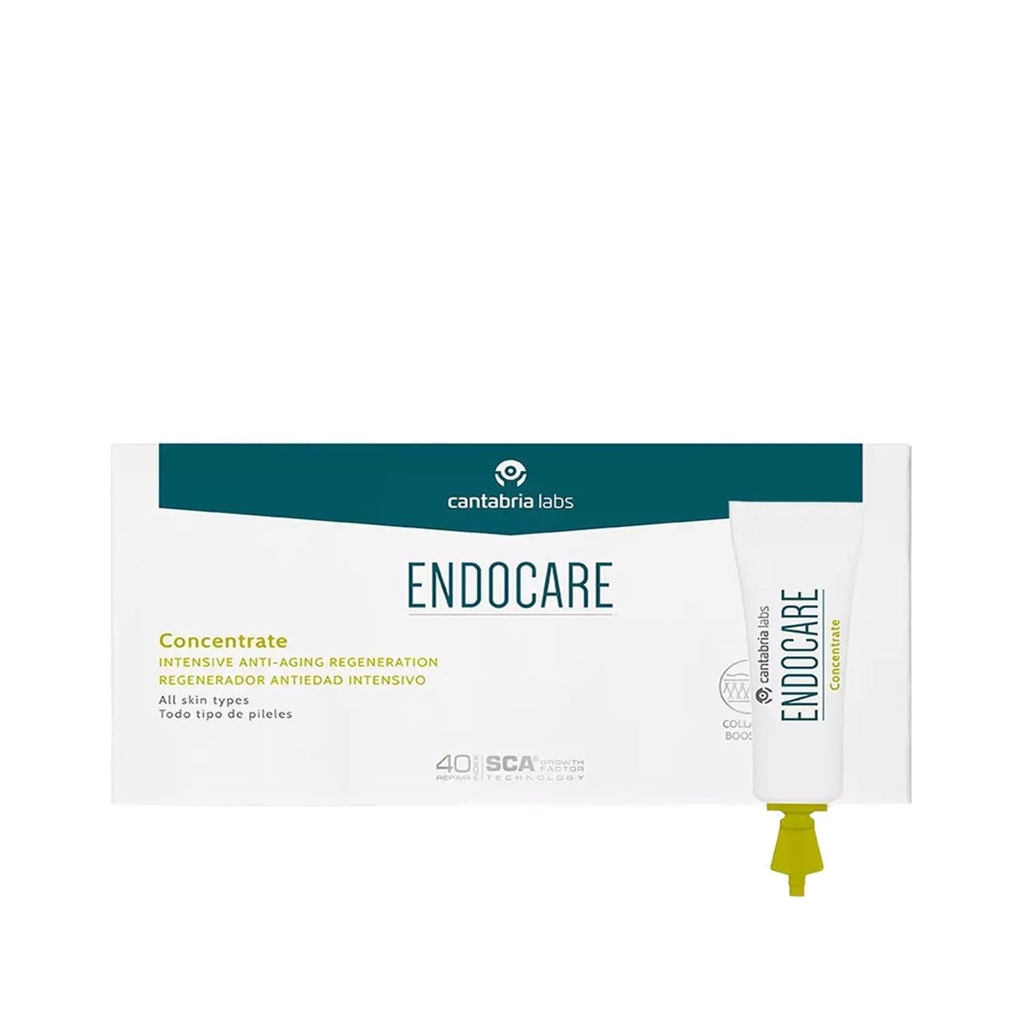 Endocare Anti-Aging Serum Ampoules - Concentrated Formula for Reduced Signs of Aging, 7 x 1 ml