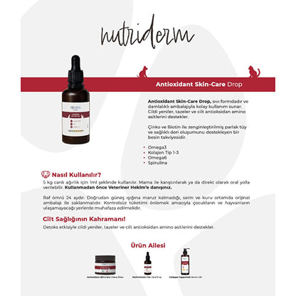 Bonafel Omega-3 Pet Supplement for Skin & Coat Health - Liquid Formula for Cats & Dogs