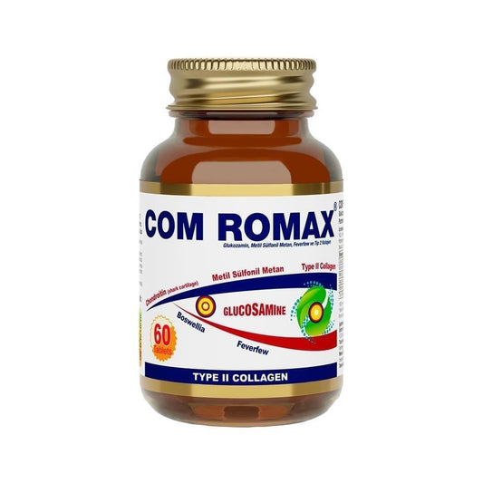 Com Romax 60 Tablet - Joint Health Supplement with Glucosamine, Chondroitin, and Type 2 Collagen