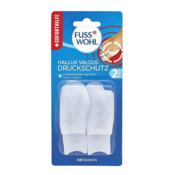Fusswohl Silikon Toe Protector - Comfortable Footwear Accessory for Toe Bone Protection, Reusable & Washable