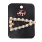 Eklips Pearl Triangle Snap Hair Clip for Elegant Styling