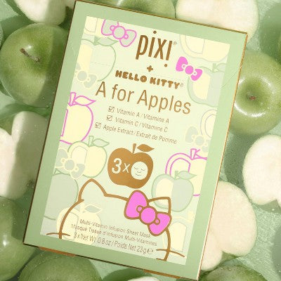 Pixi + Hello Kitty Sheet Multi-Vitamin Infusion Face Sheet Mask 3ct - Imperfect Box