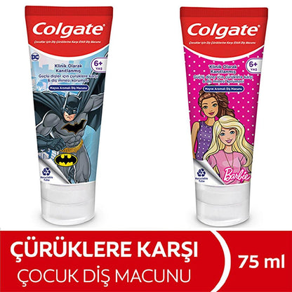 Colgate Barbie & Batman Kids Toothpaste 75 ml