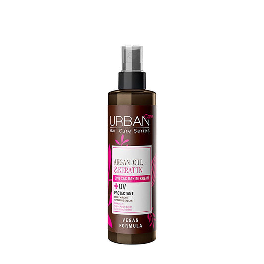 Urban Care Argan Oil & Keratin Anti-Breakage Hair Serum: Repair, Nourish & Strengthen Dry, Damaged Hair - Paraben-Free Leave-In Conditioner