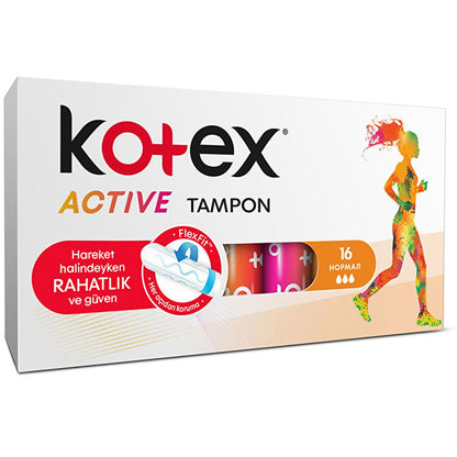 Kotex Active Tampon Normal - Reliable Menstrual Protection for Active Women