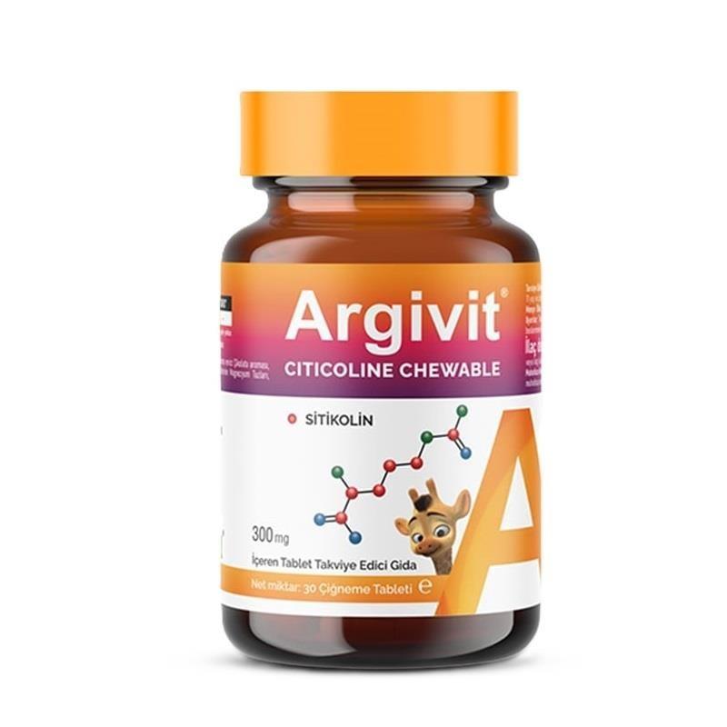 Argivit Citicoline Chewable Tablets for Focus - 30 Count