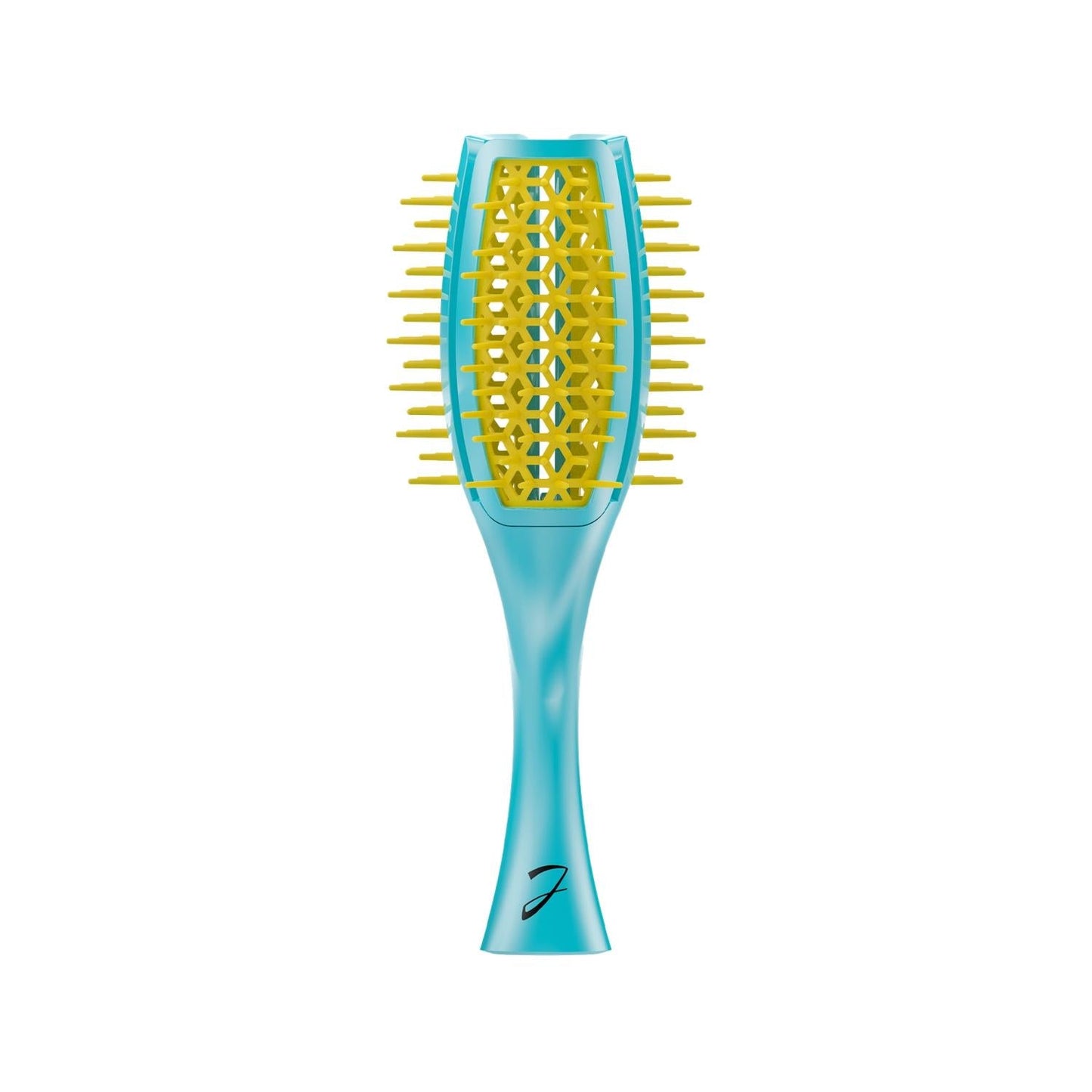 Janeke Tulip Brush Detangling Hair Brush Green & Yellow SP503TG