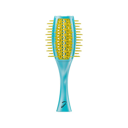 Janeke Tulip Brush Detangling Hair Brush Green & Yellow SP503TG