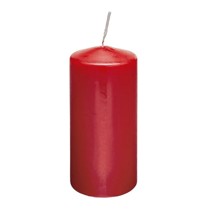 Rubin Licht Red Pillar Candle for Home Decor 120x60mm