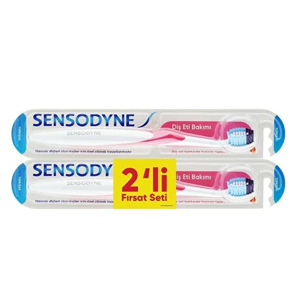 Sensodyne Gentle Toothbrush for Sensitive Teeth and Gums - Soft Bristles, Compact Head - 2 Pack