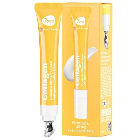 7Days My Beauty Week Collagen Eye Cream: Anti-Wrinkle, Lifting, Dark Circle Reduction, & Cryo Cooling - Korean Skincare