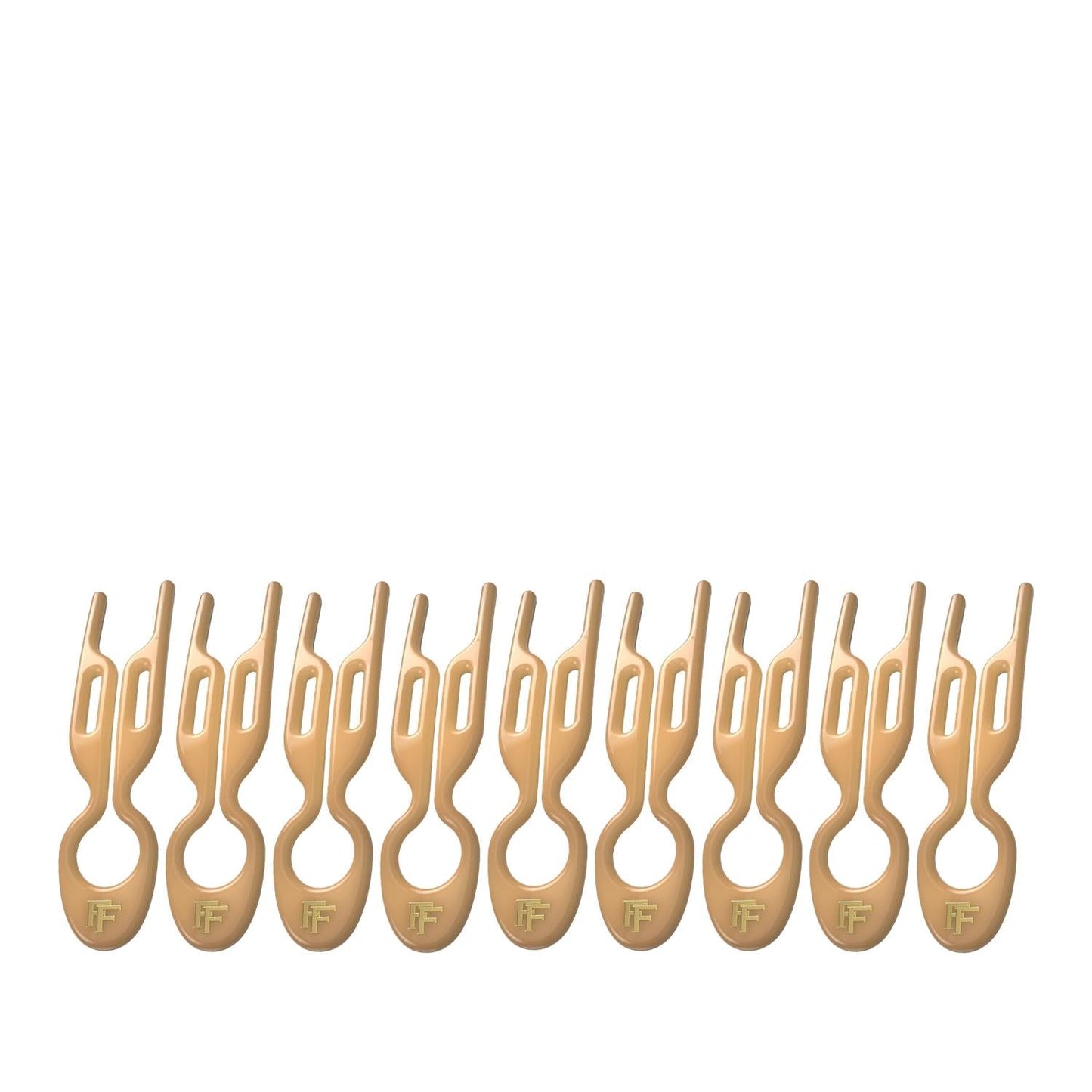Fiona Franchimon No. 1 Hairpin Caramel Damage-Free Hold 9 Pcs