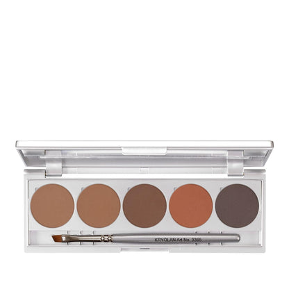 Kryolan Eyebrow Powder 5-Color Palette Brows 1