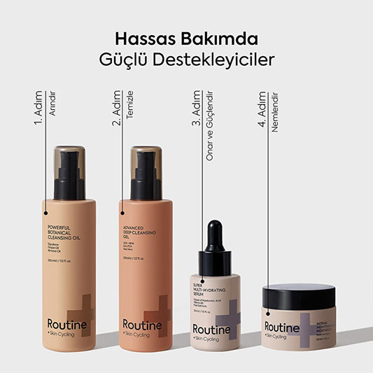 Routine+ Hyaluronic Acid Serum with Vitamin B5 - 24 Hour Deep Hydration, Vegan & Cruelty-Free Skincare