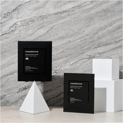 HommeFace Revitalizing Hydrogel Face Mask Set - 5 Masks x 18g