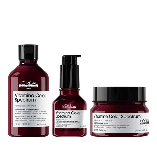 Loreal Professionnel Vitamino Color Hair Care Set: Color Protection & Strengthening for Color-Treated Hair