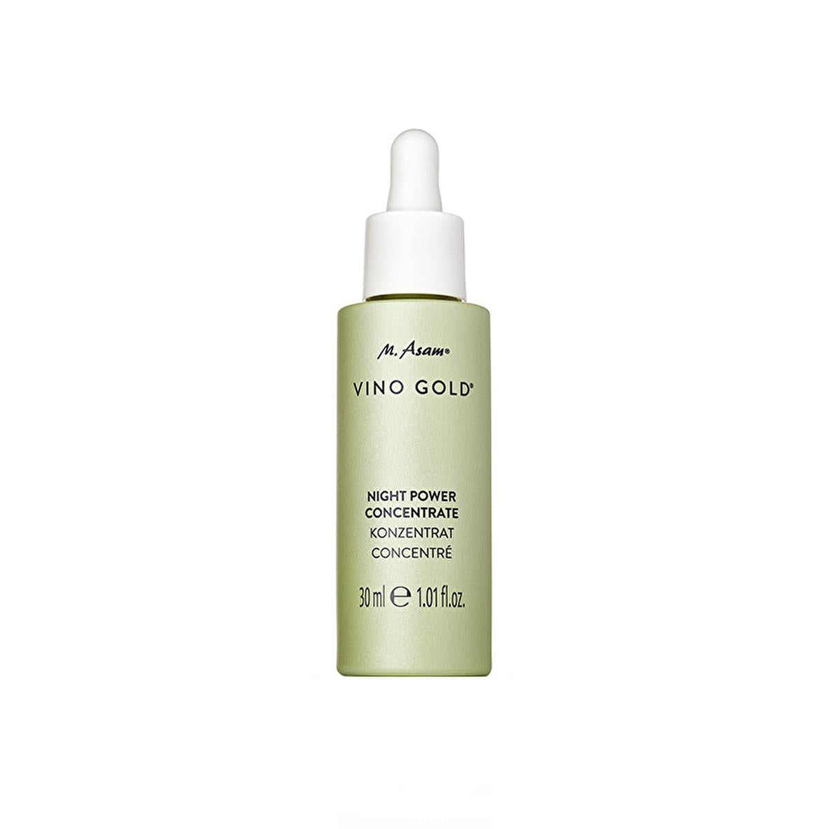 M.Asam Vino Gold Night Power Concentrate: Anti-Aging Facial Serum with Phyto-Retinol, Resveratrol & Peptides - Reduce Fine Lines & Wrinkles Overnight