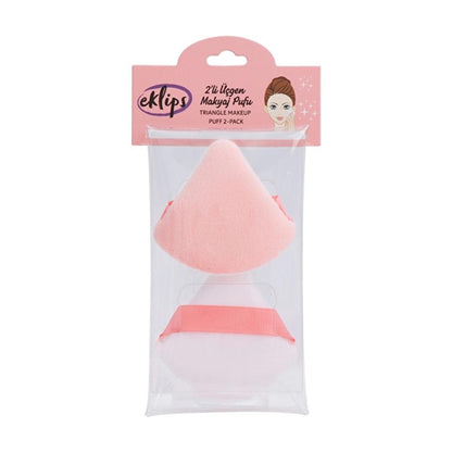 Eklips Triangle Makeup Puff Set for Flawless Powdering 2-Pack
