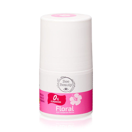 Bee Beauty Natural Anti-Transpirant Roll On Floral - Aluminum-Free Deodorant for All Skin Types