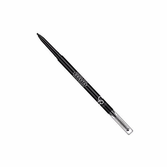 Golden Rose Longstay Precise Eyebrow Pencil with Brush - Waterproof, Long-Lasting Eyebrow Makeup for Precise Definition