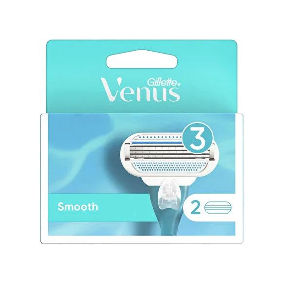 Gillette Venus Smooth 3 Replacement Blades for Women - 3-Blade Razor, Close Shave, Comfortable, Indicator Strip