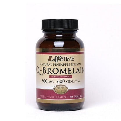 Life Time Q-Bromelain Dietary Supplement 60 Tablets