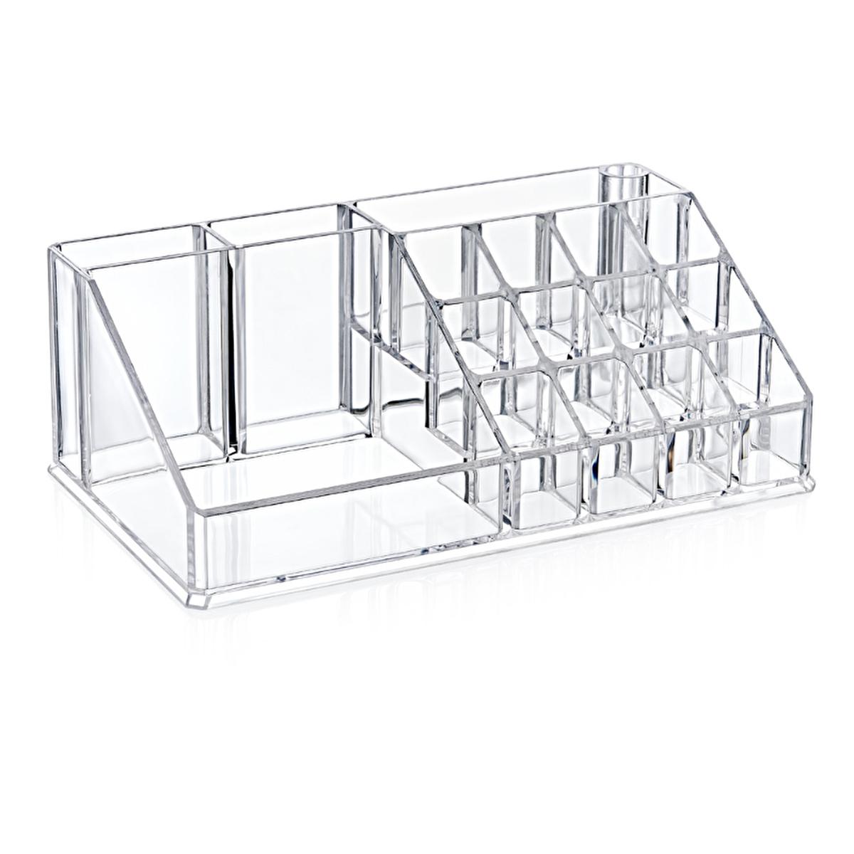 Bee Home Kozmetik Cosmetic Organizer, Acrylic Makeup Storage, Clear Bathroom Organizer for Beauty Essentials