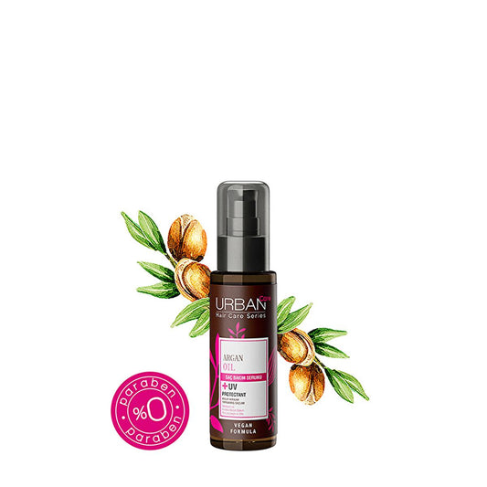 Urban Care Argan Oil Hair Care Serum - Nourishing, Anti-Breakage, Keratin & UV Protection