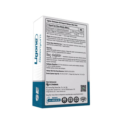 Ligone Selenium 60 Capsules - High-Quality Dietary Supplement for Immune System Support