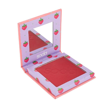 Soda Pressed Powder Blush for Natural Makeup Look - Matte Finish, Easy Application