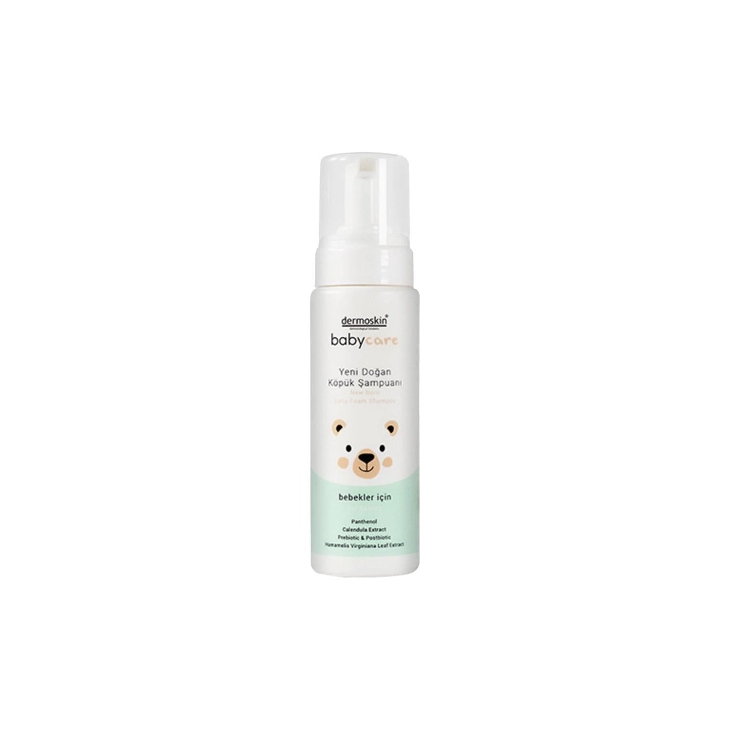 Dermoskin BabyCare Newborn Foam Shampoo - Gentle, Hypoallergenic Baby Shampoo for Sensitive Skin - 200ml