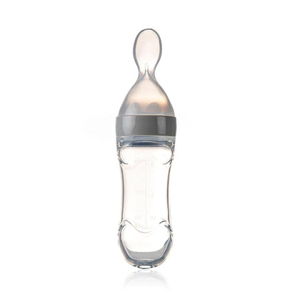 Babyjem Baby Squeeze Spoon - BPA-Free, One-Handed Feeding, Silicone Baby Feeding Utensils, Baby Feeding Accessories, Baby Feeding Spoon