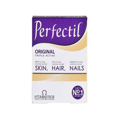 Vitabiotics Perfectil: Advanced Skin, Hair, & Nail Vitamins - Beauty Supplement for Healthy Growth & Glowing Skin, 30 Tablets