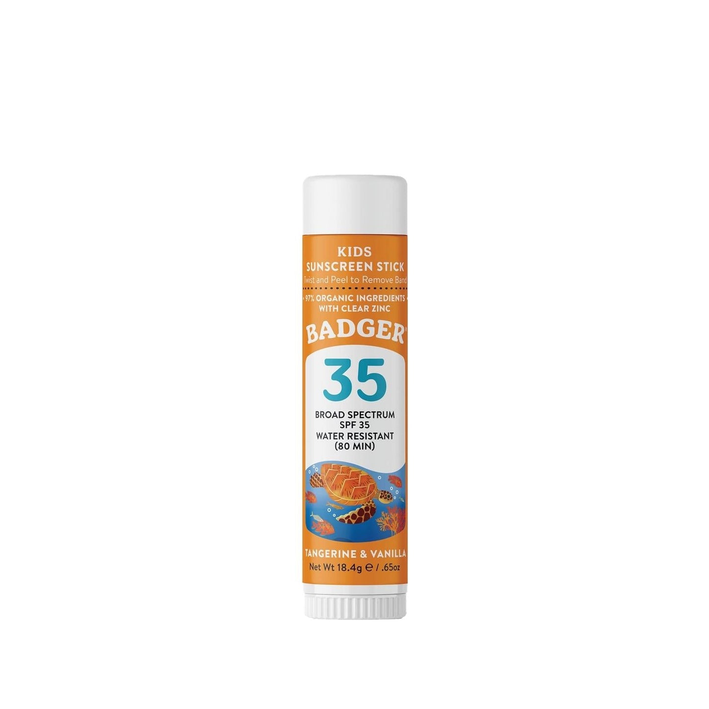 Badger Clear Zinc Children's Sunscreen Stick SPF35 - Natural Sun Protection for Kids