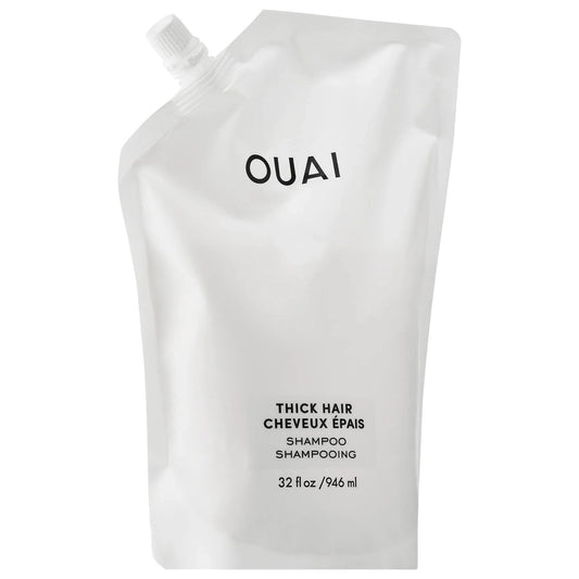 OUAI Thick Hair Shampoo: Moisturizing, Frizz Control, & Strengthening - Sulfate-Free, Color-Safe Formula for Dry, Damaged, Thick Hair