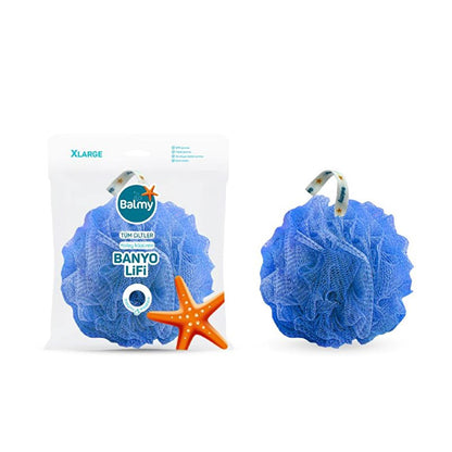 Balmy Banyo - Assorted Colors Loofah Bath Sponge, BPA Free, REACH Compliant