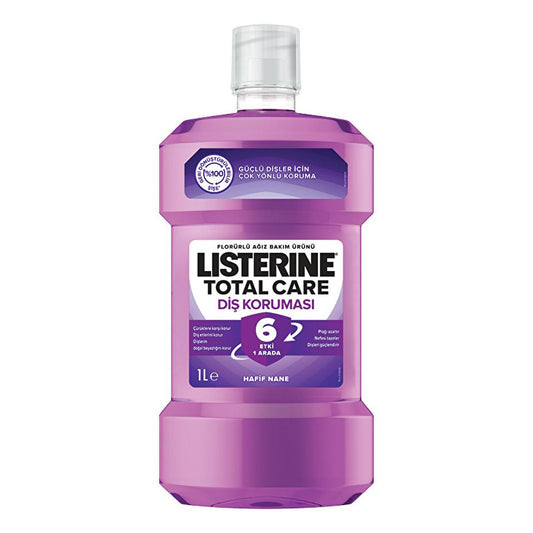 Listerine Total Care Oral Care Mouthwash - 1000ml Deep Cleaning Multi-Benefit Ethanol-Based Mouthwash