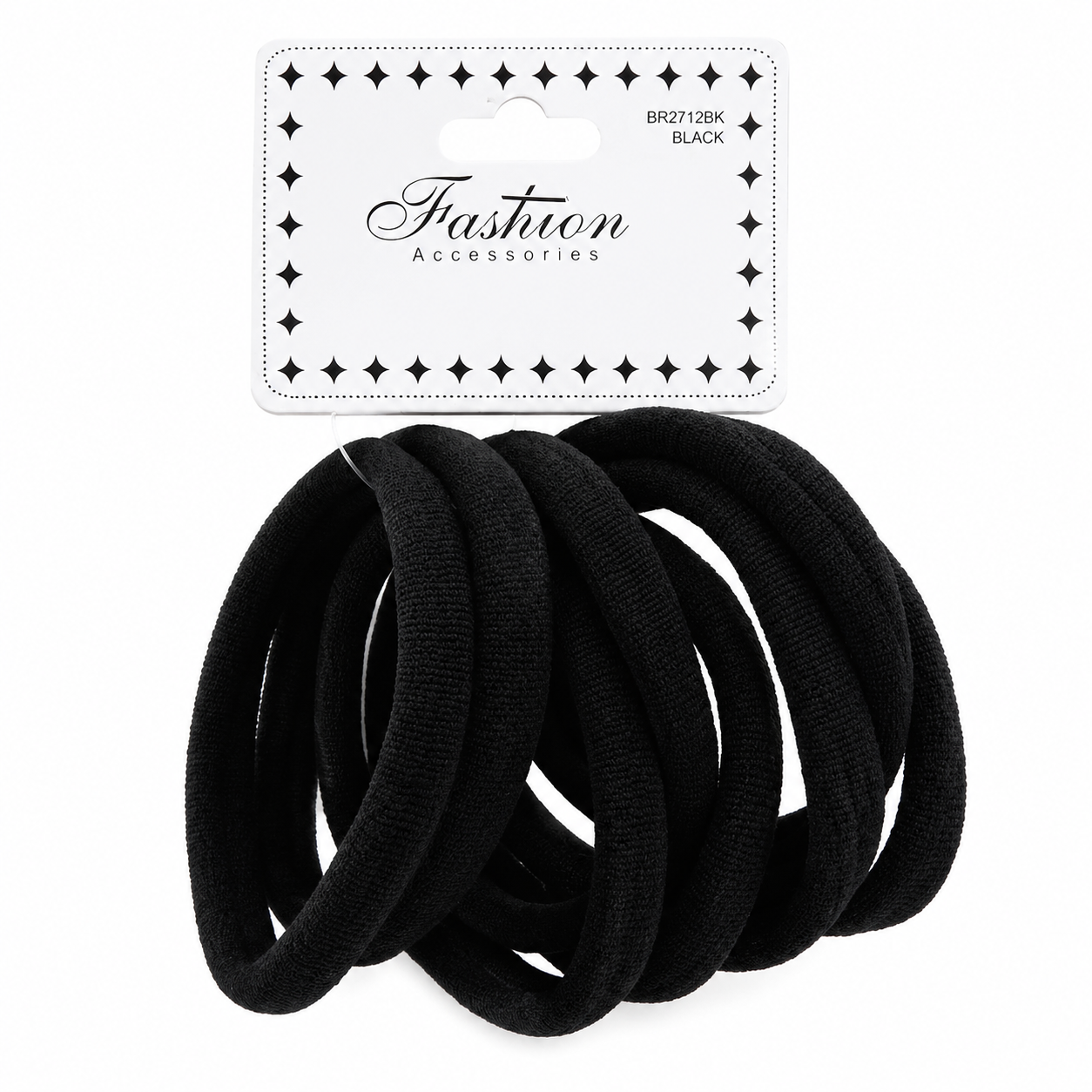 Black Large Hair Ties – 10 Pack