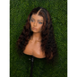 KB Deep Wave 13x4 HD Lace Front Wig – 22” Human Hair with Brown Highlights | Pre-Plucked