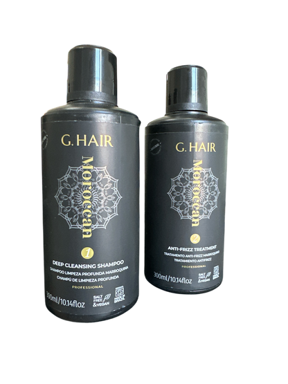 BRAZILIAN KERATIN  KB MOROCCAN HAIR SMOOTHING TREATMENT (300ml) 10floz  KIT