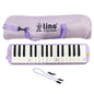 Lino Melodika 32-Key Pastel Purple Musical Instrument with Embossed Notes - Ideal for Music Education and Beginners
