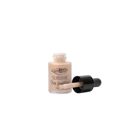 PuroBio Sublime Drop Foundation 02 - Natural Mineral Foundation for Flawless Skin with Antioxidant Benefits