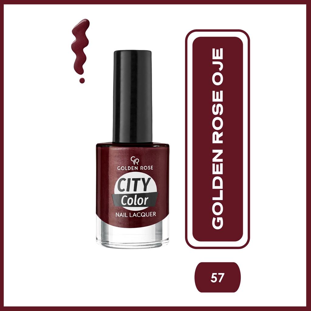 Golden Rose City Color Nail Lacquer Long-Wear Polish Shade 57