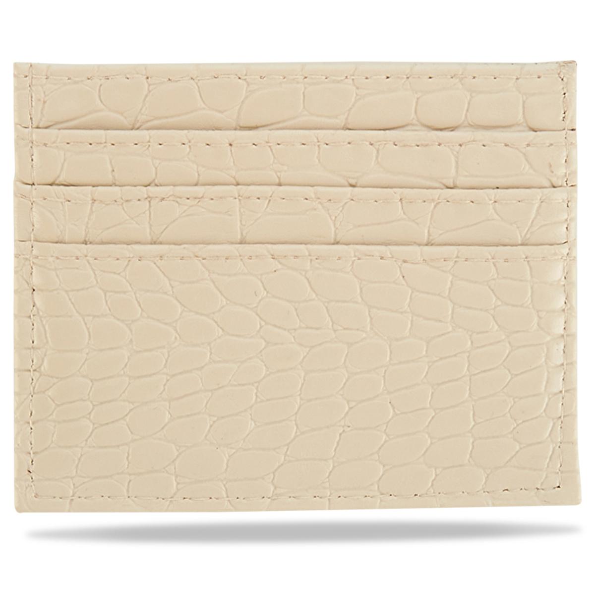 Eklips Stylish Croco Pattern Card Holder - 8 Card Compartments, Artificial Leather, Compact Design