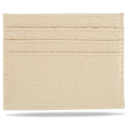 Eklips Stylish Croco Pattern Card Holder - 8 Card Compartments, Artificial Leather, Compact Design